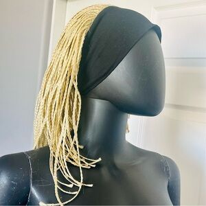 Stylish Blonde Braided Headband Wig